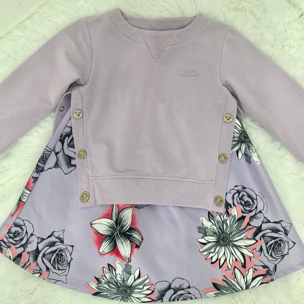 Young Versace Lilac Floral Dress